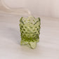 Vintage Fenton Small Green Glass Hobnail Toothpick Holder