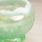 Vintage Fenton Small Green Iridescent Opalescent Glass Bowl