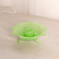 Vintage Fenton Small Green Jadeite Glass Floral Candleholder