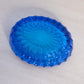 Vintage Fenton Small Oval Federal Blue Glass Ashtray Dish