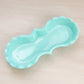 Vintage Fenton Small Turquoise Milk Glass Block and Star Dish