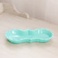 Vintage Fenton Small Turquoise Milk Glass Block and Star Dish