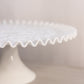 Vintage Fenton Spanish Lace White Milk Glass Cake Stand