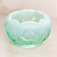 Vintage Fenton Teal Green Blue Opalescent Glass Bowl