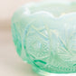 Vintage Fenton Teal Green Blue Opalescent Glass Bowl