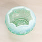 Vintage Fenton Teal Green Blue Opalescent Glass Bowl