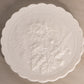 Vintage Imperial Large White Milk Glass Plate with Flower and Border