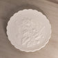 Vintage Imperial Large White Milk Glass Plate with Flower and Border