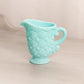 Vintage Fostoria Aqua Milk Glass Daisy & Button Creamer