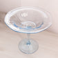 Vintage Fostoria Azure Blue Glass Compote