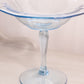 Vintage Fostoria Azure Blue Glass Compote