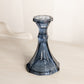 Vintage Fostoria Dark Blue Glass Virginia Candlestick