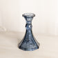 Vintage Fostoria Dark Blue Glass Virginia Candlestick