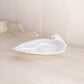 Vintage Fostoria Medium White Opalescent Glass Curved Heirloom Dish