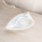 Vintage Fostoria Medium White Opalescent Glass Curved Heirloom Dish