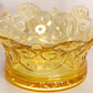 Vintage Fostoria Navarre Yellow Gold Glass Crown Bowl