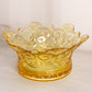 Vintage Fostoria Navarre Yellow Gold Glass Crown Bowl