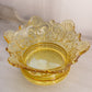 Vintage Fostoria Navarre Yellow Gold Glass Crown Bowl