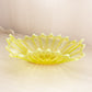 Vintage Fostoria Yellow Uranium Oval Opalescent Glass Heirloom Bowl