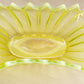 Vintage Fostoria Yellow Uranium Oval Opalescent Glass Heirloom Bowl