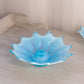 Vintage Fostorial Medium Blue Opalescent Glass Heirloom Candleholder