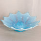Vintage Fostorial Medium Blue Opalescent Glass Heirloom Candleholder