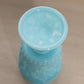 Vintage French Light Blue Milk Glass Decanter with 5 Glasses Set