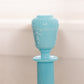 Vintage French Light Blue Milk Glass Decanter with 5 Glasses Set