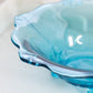Vintage Heavy Blue Glass 3-Toed Bowl