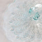 Vintage Ice Blue Jeannette Glass Feather Handled Tidbit Tray