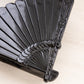 Vintage Imperial Glass Fan Shaped Black Glass Lidded Dish