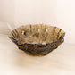 Vintage Imperial Glass Medium Brown Rose Bowl with Ruffle Edge