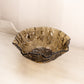 Vintage Imperial Glass Medium Brown Rose Bowl with Ruffle Edge