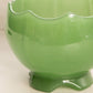 Vintage Imperial Glass Medium Dark Green Jadeite Glass Bowl