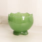 Vintage Imperial Glass Medium Dark Green Jadeite Glass Bowl