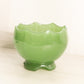 Vintage Imperial Glass Medium Dark Green Jadeite Glass Bowl