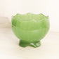 Vintage Imperial Glass Medium Dark Green Jadeite Glass Bowl