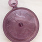 Vintage Imperial Glass Pocket Watch Clock Purple Glass Lidded Dish