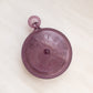 Vintage Imperial Glass Pocket Watch Clock Purple Glass Lidded Dish