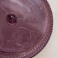 Vintage Imperial Glass Pocket Watch Clock Purple Glass Lidded Dish