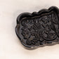 Vintage Imperial Glass Small Black Glass Handled Dish