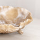 Vintage Imperial Medium Caramel Brown Slag Glass Open Rose Ruffle Bowl