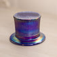 Vintage Imperial Small Blue Carnival Glass Hat Toothpick Holder