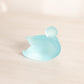 Vintage Imperial Small Light Blue Satin Glass Swan Figurine