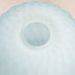Vintage Indiana Glass Circular Light Blue Satin Glass Fairy Lamp