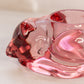 Vintage Indiana Glass Dark Pink Glass Kitty Cat Votive Candleholder