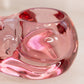 Vintage Indiana Glass Dark Pink Glass Kitty Cat Votive Candleholder