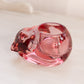 Vintage Indiana Glass Dark Pink Glass Kitty Cat Votive Candleholder