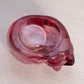 Vintage Indiana Glass Dark Pink Glass Kitty Cat Votive Candleholder