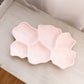 Vintage Jeannette Glass Large Shell Pink Milk Glass Divided Tray